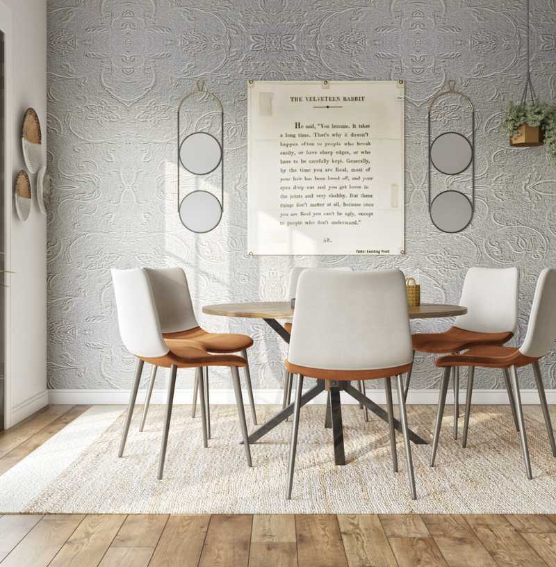 Bohemian, Industrial, Farmhouse Dining Room Design by Havenly Interior Designer Emily