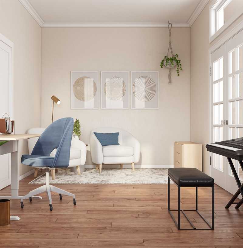 Midcentury Modern Not Sure Yet Design by Havenly Interior Designer Ana