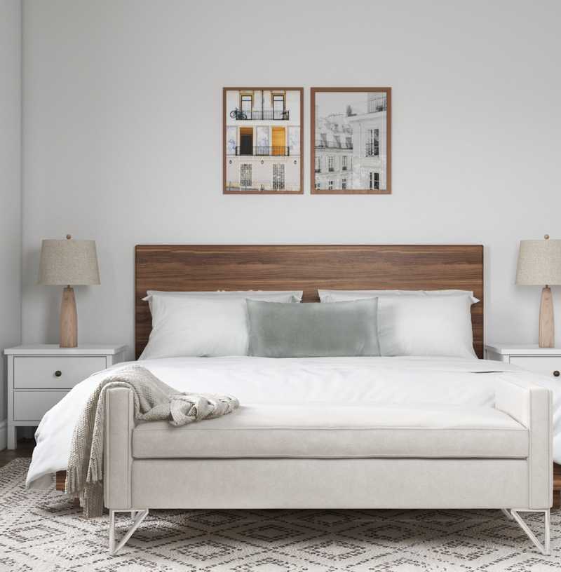 Contemporary, Eclectic, Bohemian, Glam Bedroom Design by Havenly Interior Designer Courtney