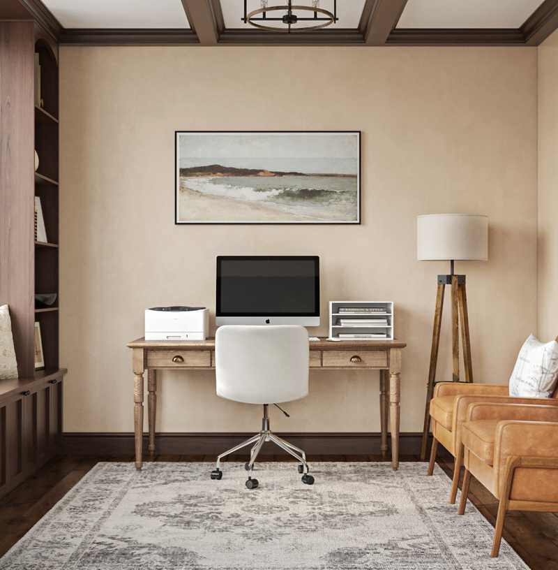 Classic, Traditional, Farmhouse Office Design by Havenly Interior Designer Christina