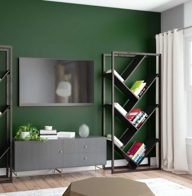Midcentury Modern, Scandinavian Living Room Design by Havenly Interior Designer Katrina