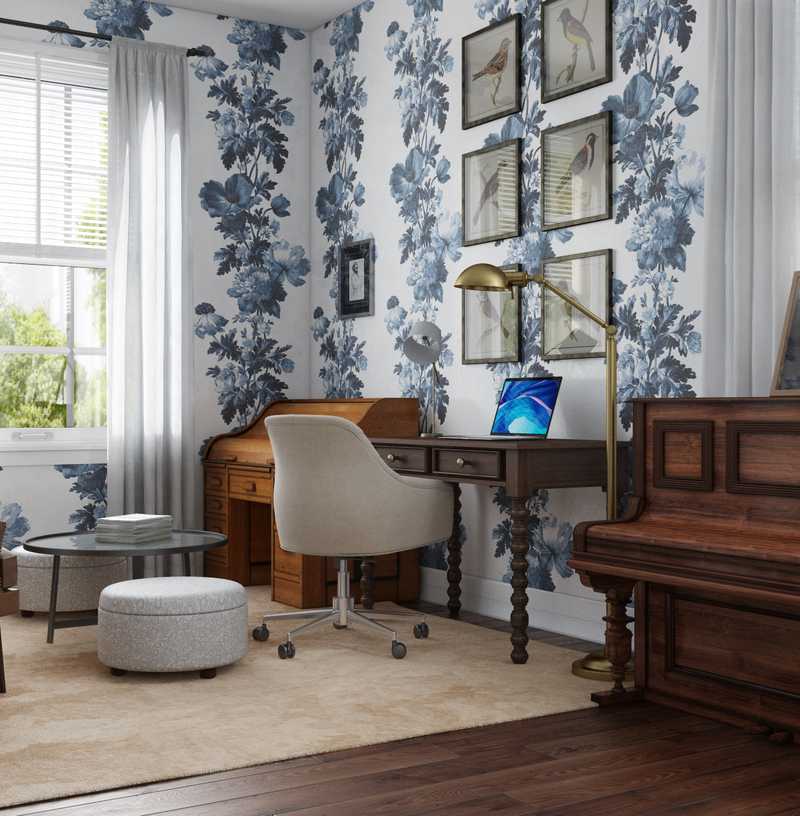 Modern, Classic, Traditional, Vintage Office Design by Havenly Interior Designer Kaitlyn