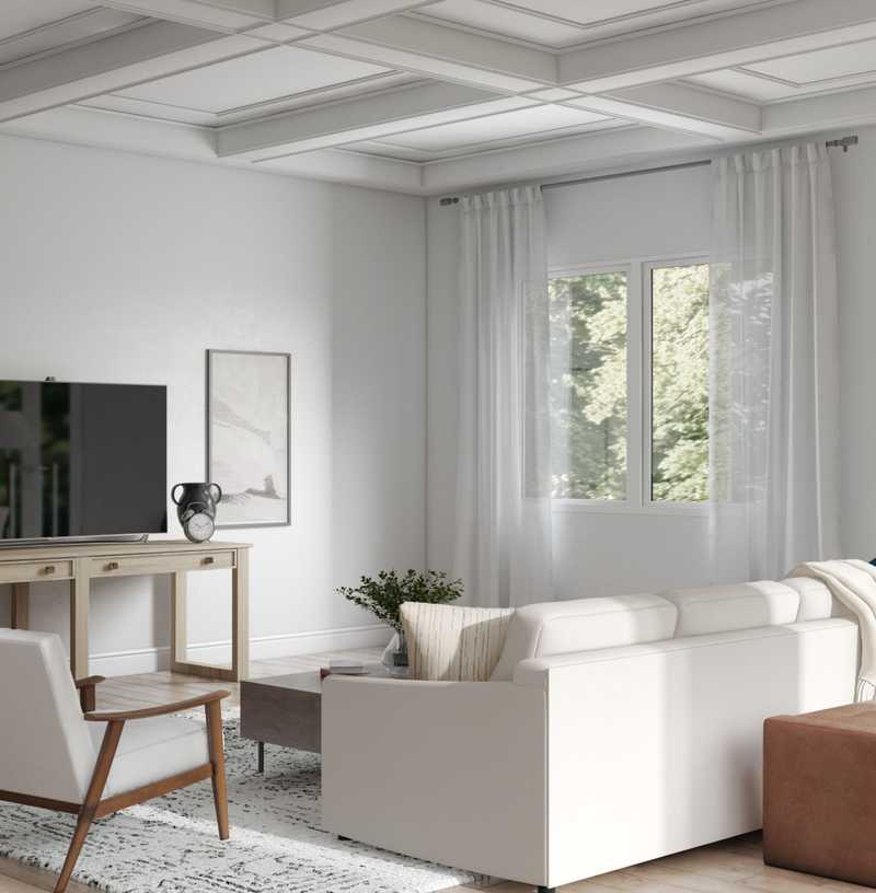 Modern, Transitional, Vintage, Minimal Living Room Design by Havenly Interior Designer Victoria