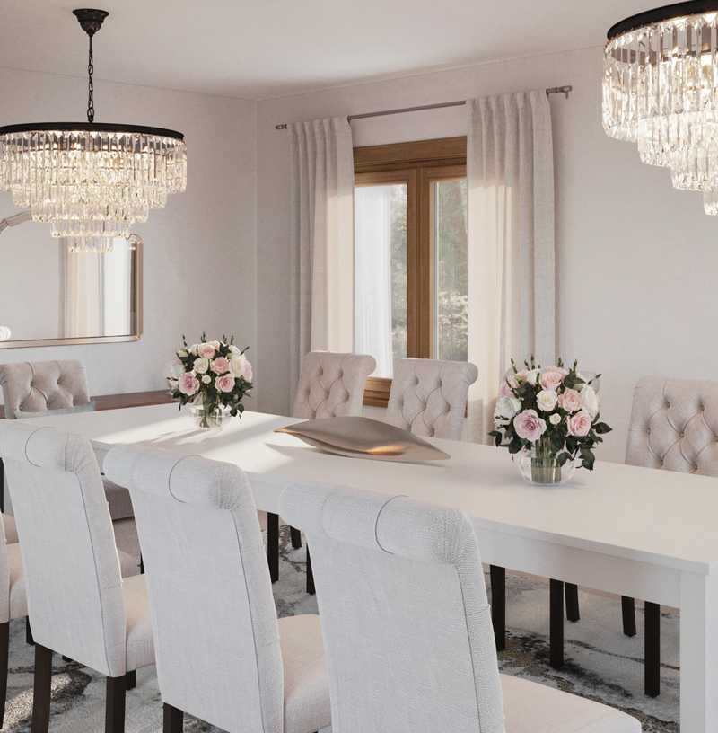 Modern, Glam Dining Room Design by Havenly Interior Designer Camila