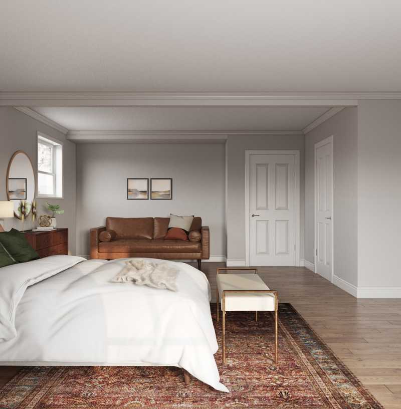Modern, Midcentury Modern Bedroom Design by Havenly Interior Designer Safek