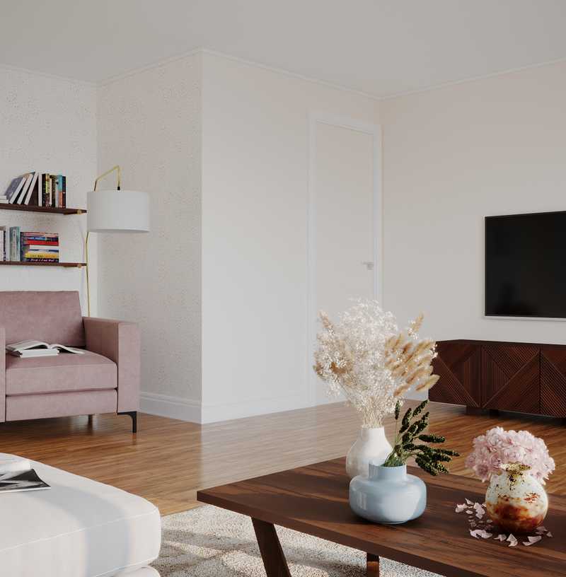 Modern, Eclectic, Bohemian, Preppy Living Room Design by Havenly Interior Designer Carla