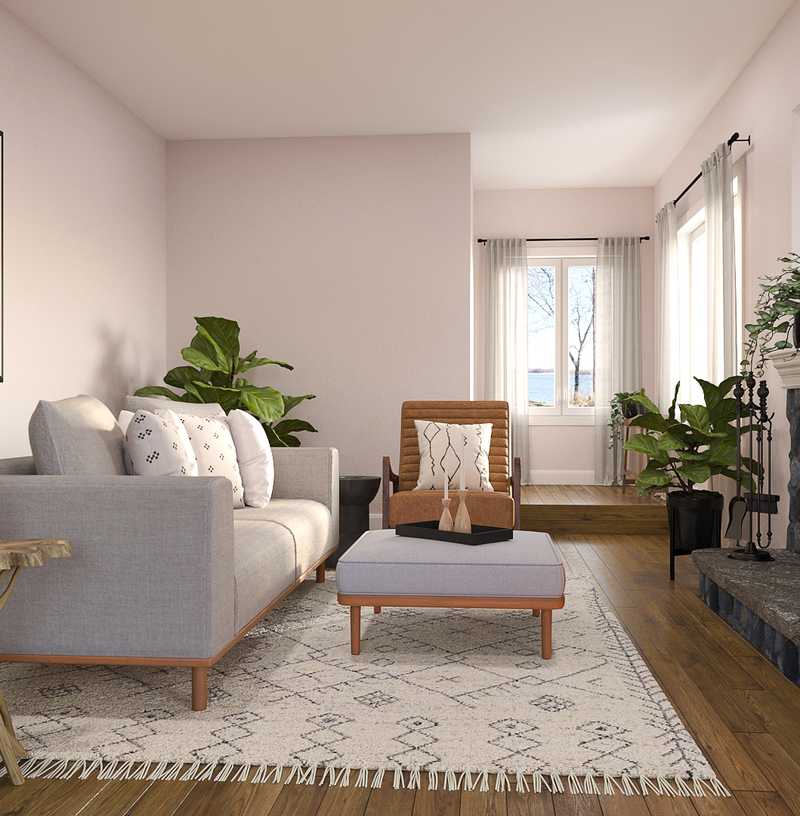 Modern, Minimal, Scandinavian Living Room Design by Havenly Interior Designer Julia