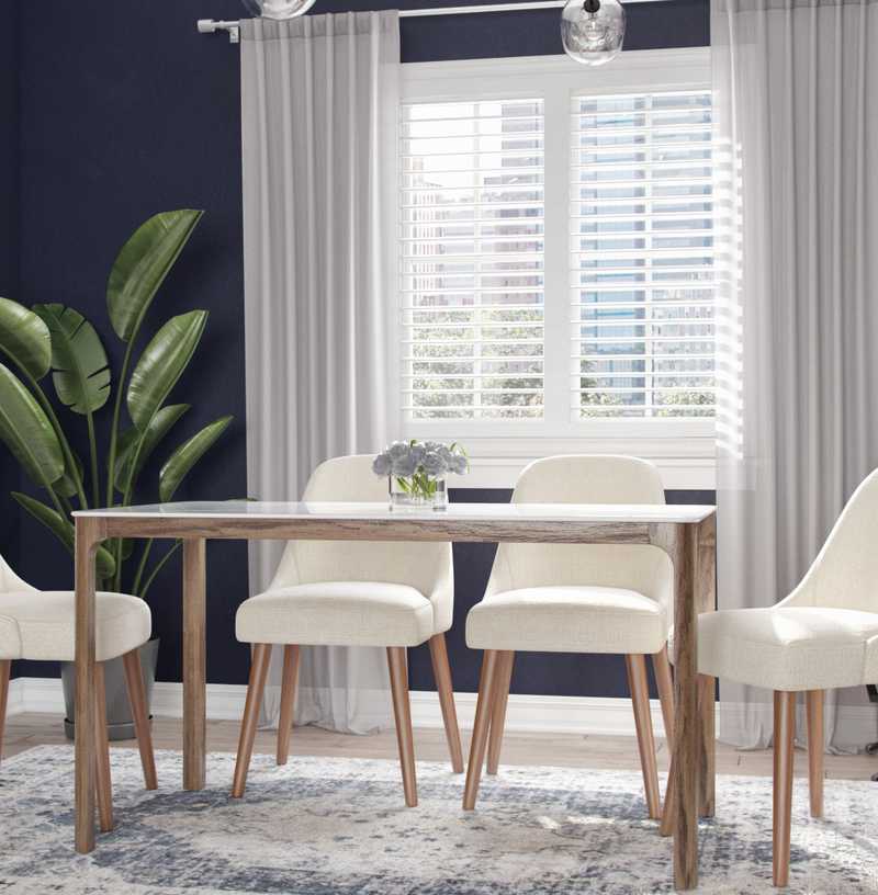 Contemporary, Midcentury Modern, Scandinavian Dining Room Design by Havenly Interior Designer Maria