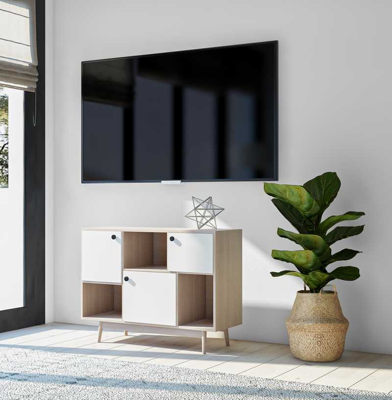 Midcentury Modern, Scandinavian Living Room Design by Havenly Interior Designer Jackie