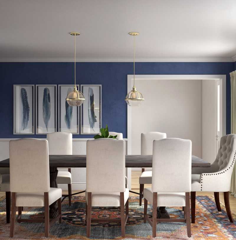 Classic, Glam, Traditional, Transitional Dining Room Design by Havenly Interior Designer Christine