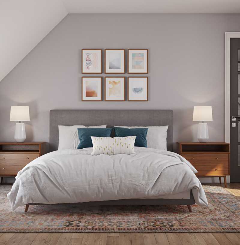 Modern, Bohemian, Midcentury Modern Bedroom Design by Havenly Interior Designer Rocio