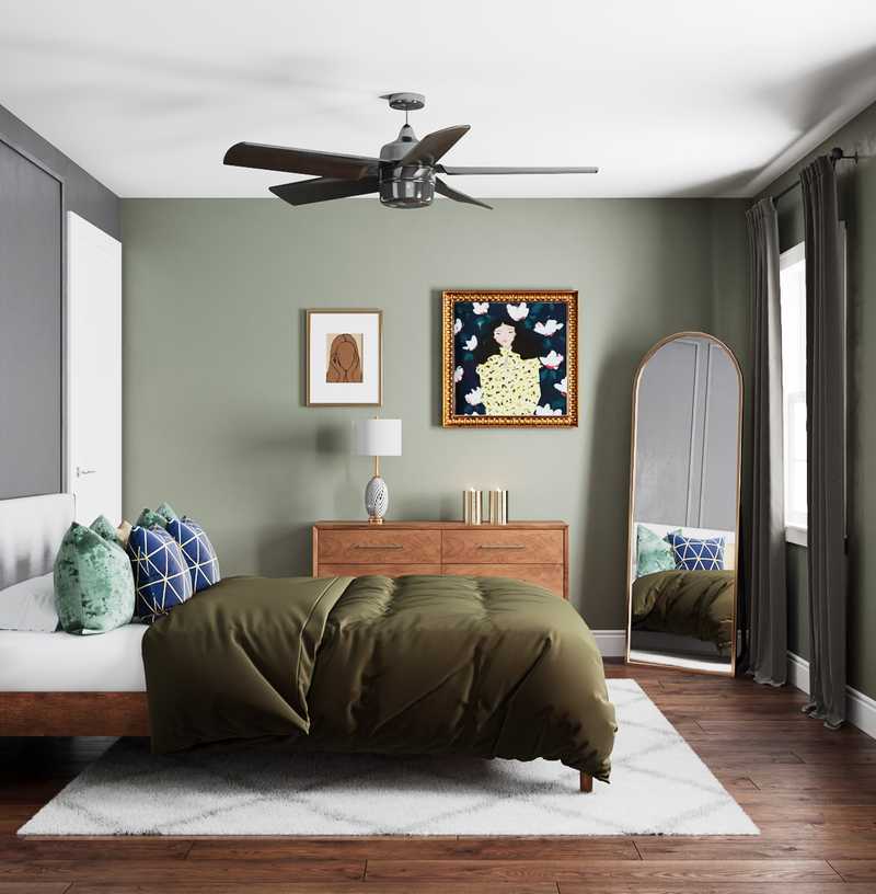 Modern, Eclectic, Bohemian, Global Bedroom Design by Havenly Interior Designer Stephanie