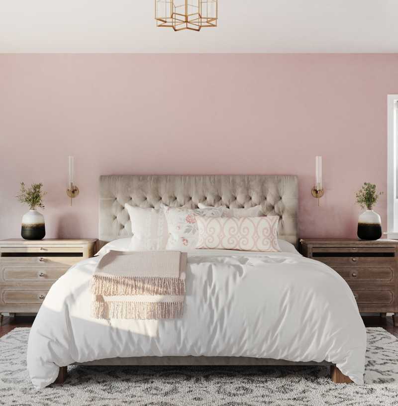 Modern, Bohemian, Midcentury Modern Bedroom Design by Havenly Interior Designer Liesl