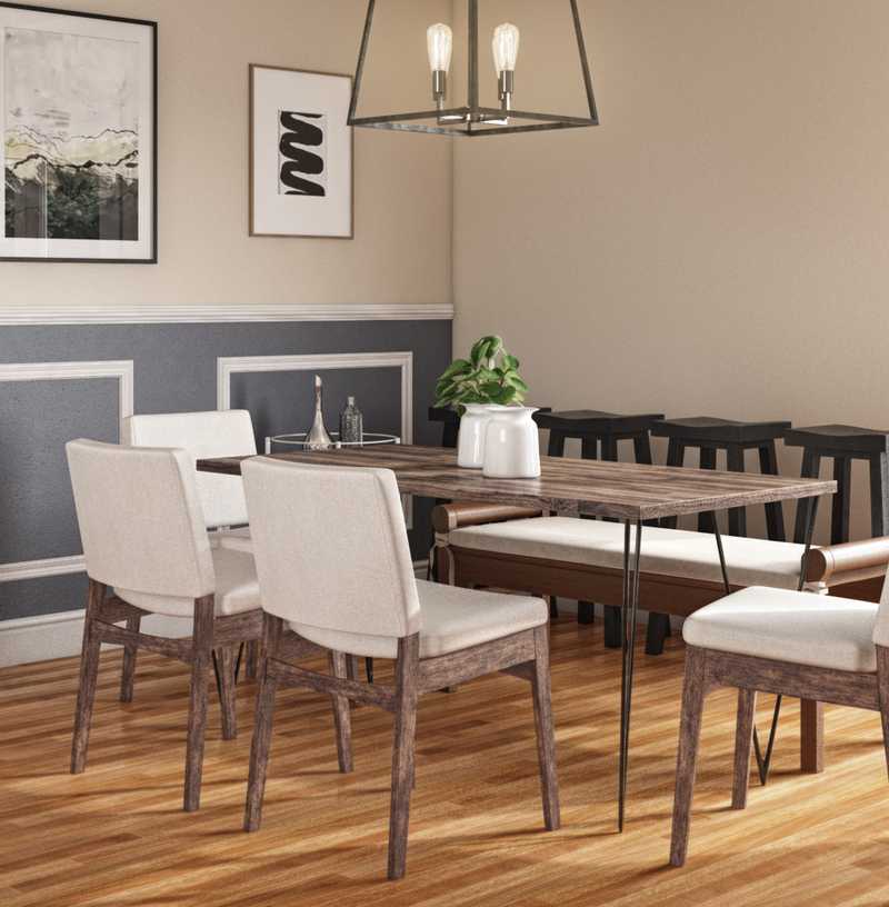 Modern, Transitional, Scandinavian Dining Room Design by Havenly Interior Designer Kaitlyn