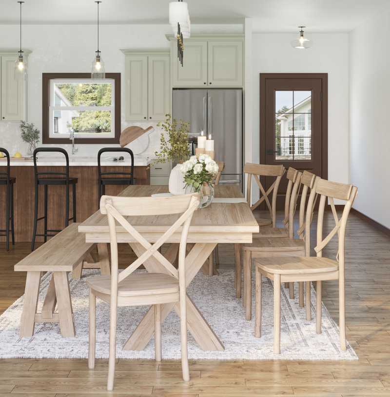 Farmhouse, Global Dining Room Design by Havenly Interior Designer Priscila