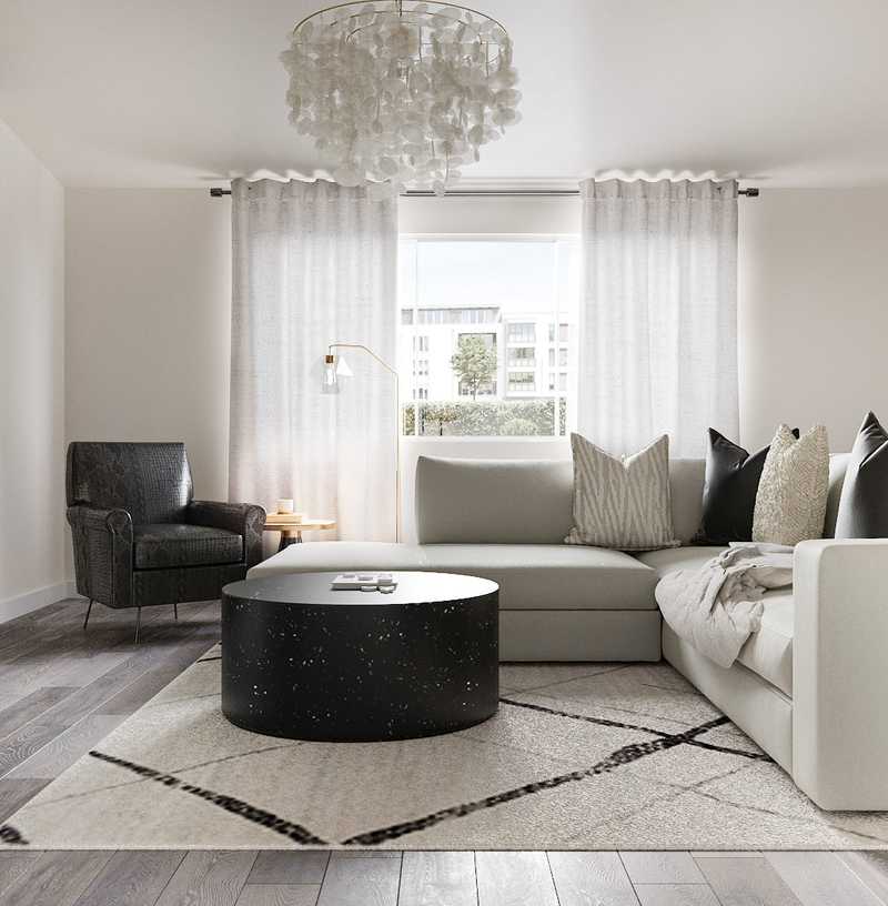 Contemporary, Modern, Minimal Living Room Design by Havenly Interior Designer Courtney