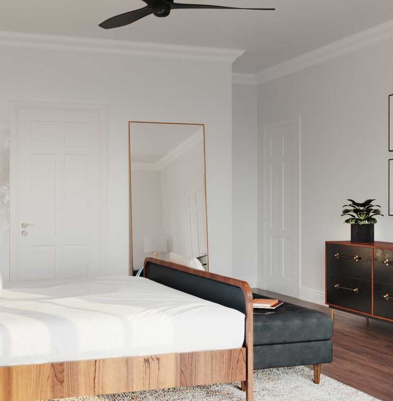 Modern, Glam, Midcentury Modern Bedroom Design by Havenly Interior Designer Carla
