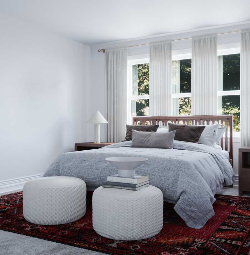 Bohemian, Scandinavian Bedroom Design by Havenly Interior Designer Rebecca