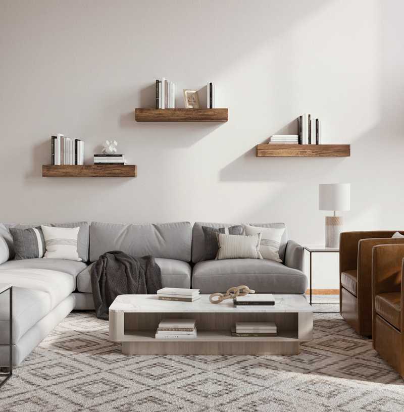 Contemporary, Classic, Rustic, Vintage Living Room Design by Havenly Interior Designer Daniela