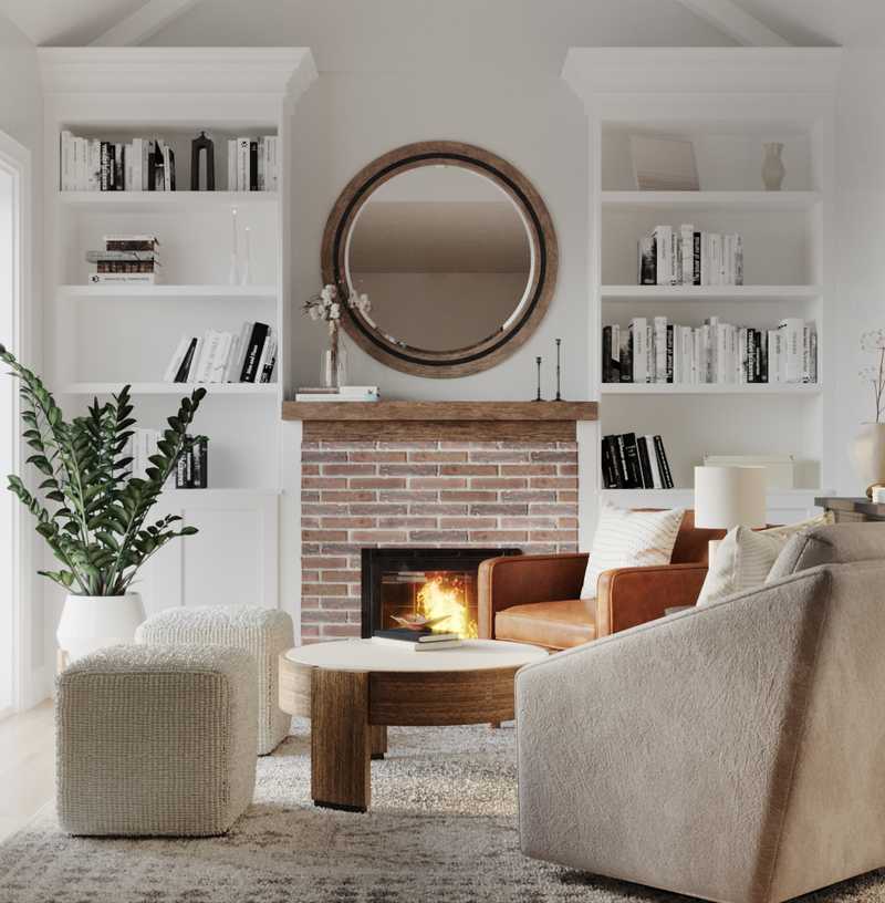 Contemporary, Traditional, Transitional, Midcentury Modern Reading Room Design by Havenly Interior Designer Daniela