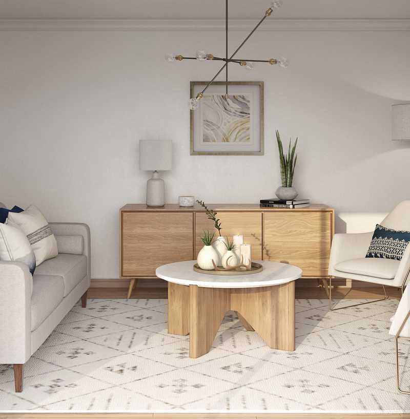 Modern, Midcentury Modern, Scandinavian Living Room Design by Havenly Interior Designer Safek