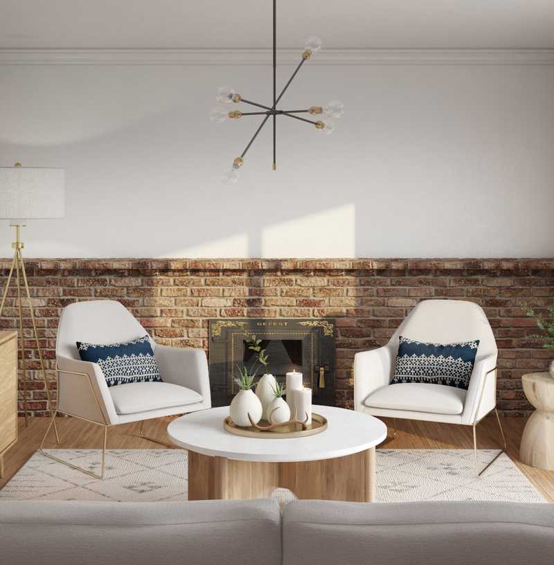 Modern, Midcentury Modern, Scandinavian Living Room Design by Havenly Interior Designer Safek
