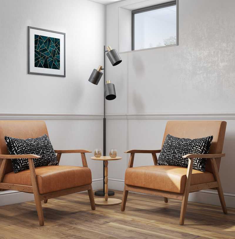 Eclectic, Glam, Midcentury Modern Playroom Design by Havenly Interior Designer Marisa