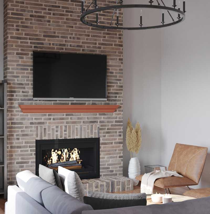 Midcentury Modern, Scandinavian Living Room Design by Havenly Interior Designer Victoria