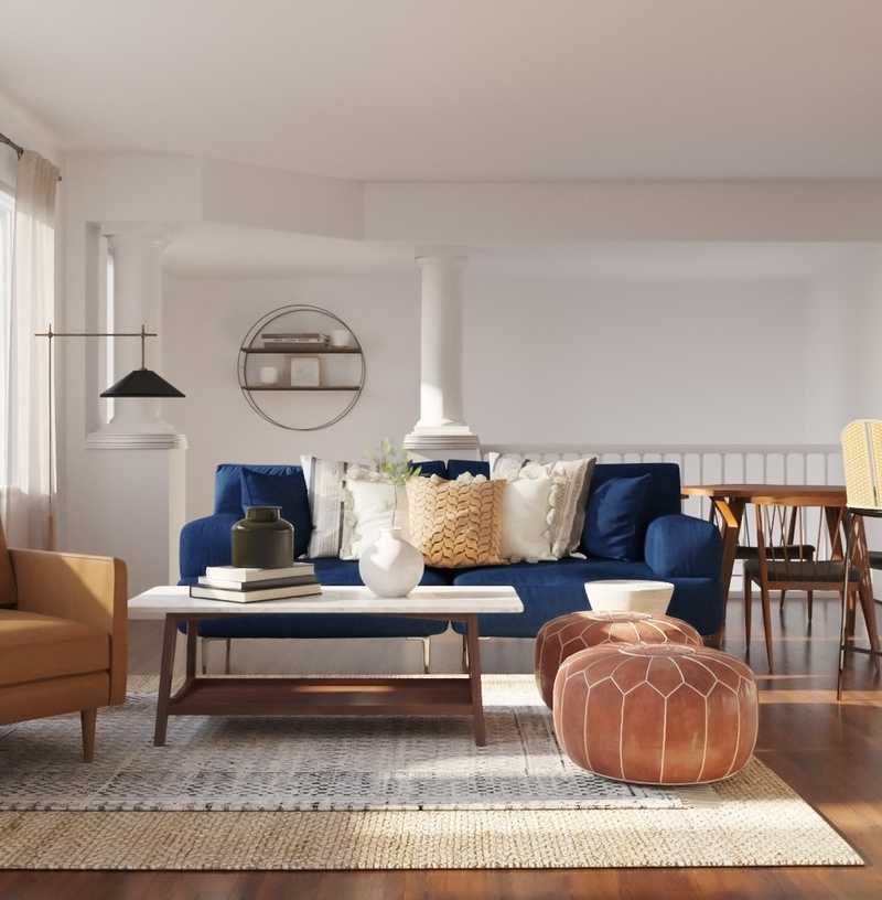 Midcentury Modern, Scandinavian Living Room Design by Havenly Interior Designer Sofia