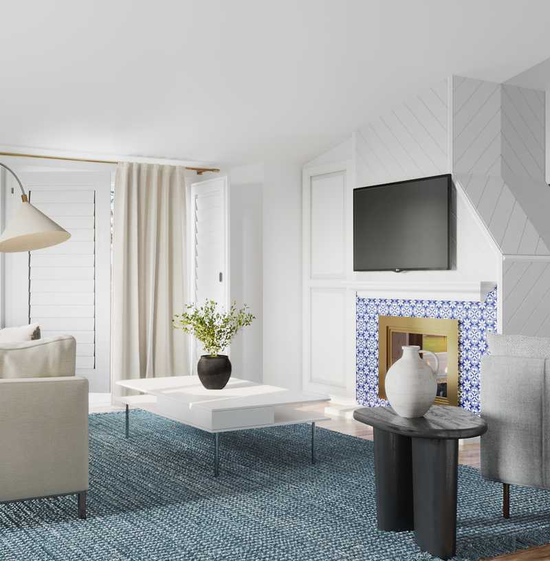 Modern, Minimal, Scandinavian Living Room Design by Havenly Interior Designer Rebecca