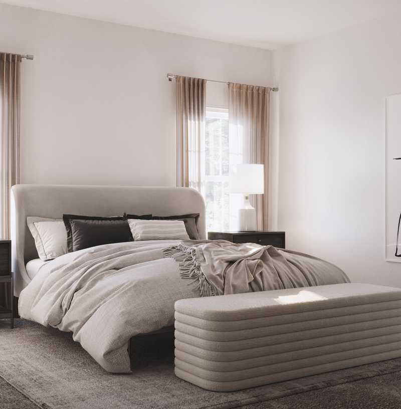 Modern, Eclectic, Minimal Bedroom Design by Havenly Interior Designer Courtney