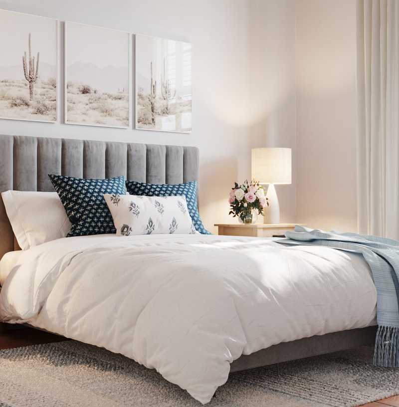 Contemporary, Modern, Bohemian, Coastal, Farmhouse, Scandinavian Bedroom Design by Havenly Interior Designer Laura