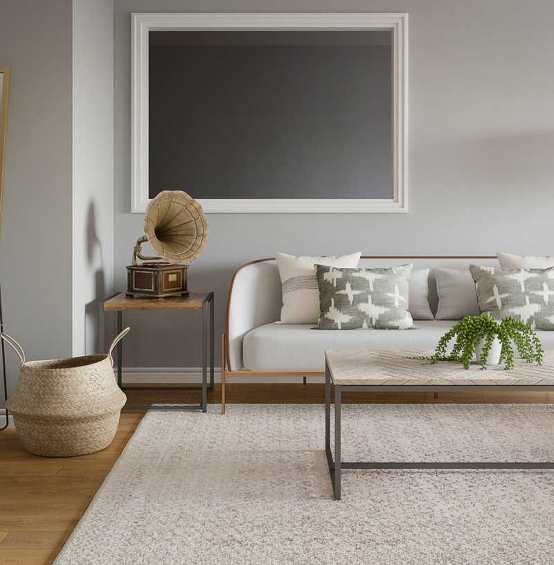 Midcentury Modern, Scandinavian Living Room Design by Havenly Interior Designer Priscila