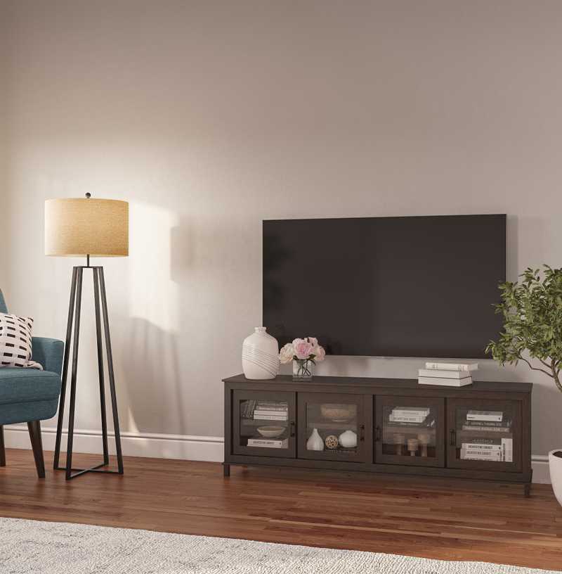 Farmhouse, Rustic Living Room Design by Havenly Interior Designer Haley