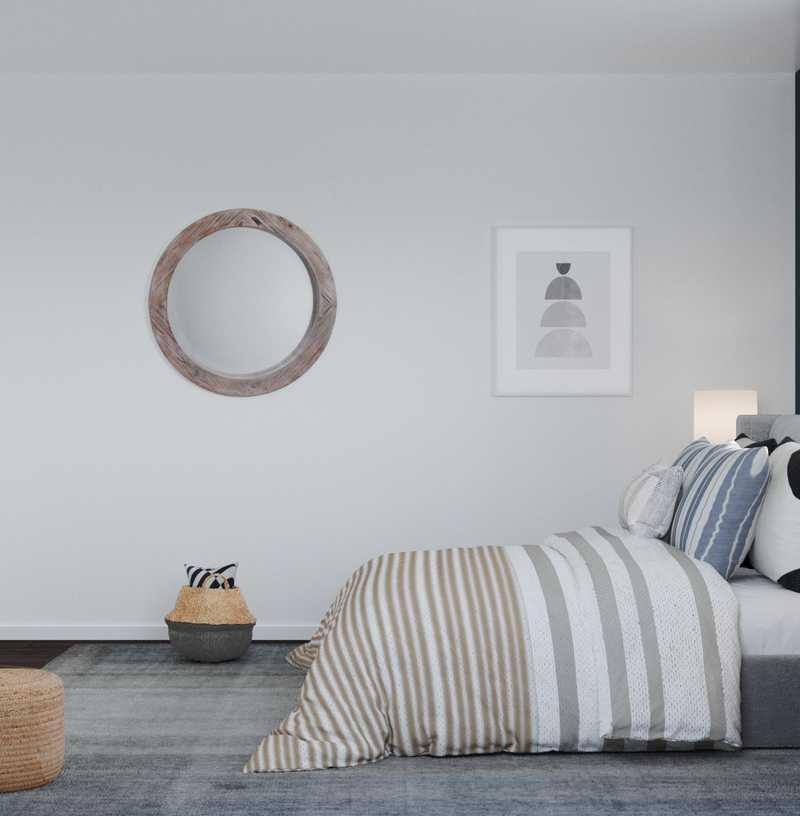 Midcentury Modern, Scandinavian Bedroom Design by Havenly Interior Designer Priscila