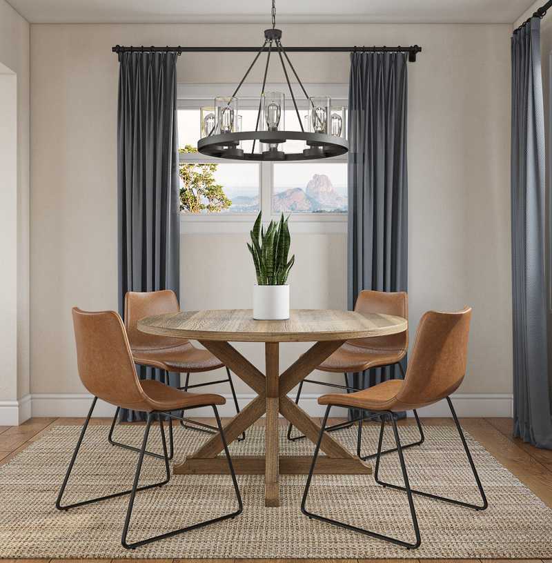 Farmhouse, Rustic Dining Room Design by Havenly Interior Designer Kaylee