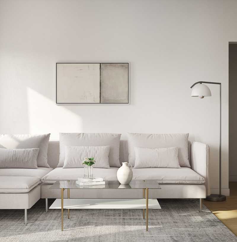Contemporary, Modern Living Room Design by Havenly Interior Designer Rebecca