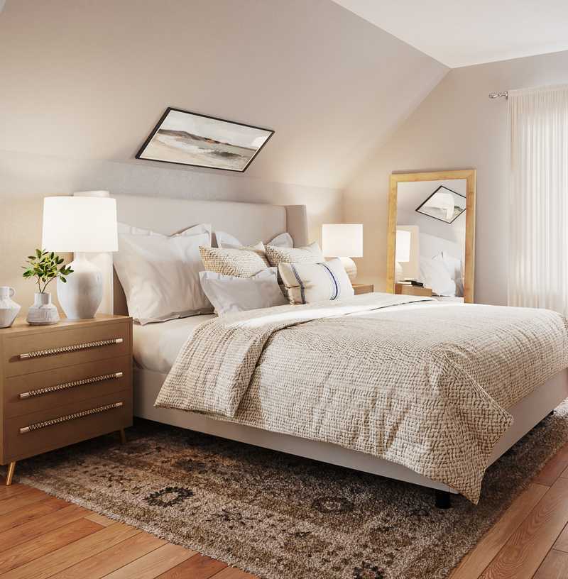 Farmhouse, Minimal Bedroom Design by Havenly Interior Designer Sarah