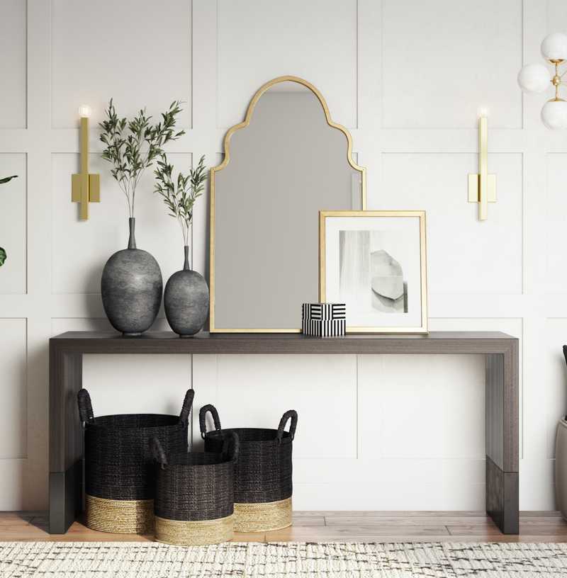 Modern, Traditional Entryway Design by Havenly Interior Designer Aubrey