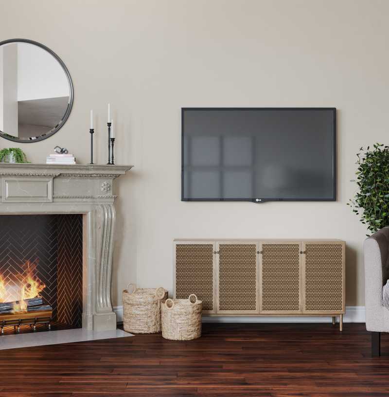 Modern, Farmhouse Living Room Design by Havenly Interior Designer Maria