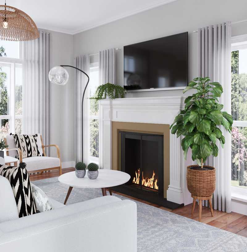 Modern, Midcentury Modern, Scandinavian Living Room Design by Havenly Interior Designer Andrea