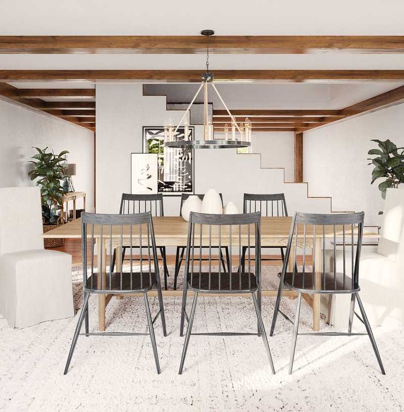 Contemporary, Farmhouse, Transitional Dining Room Design by Havenly Interior Designer Ghianella
