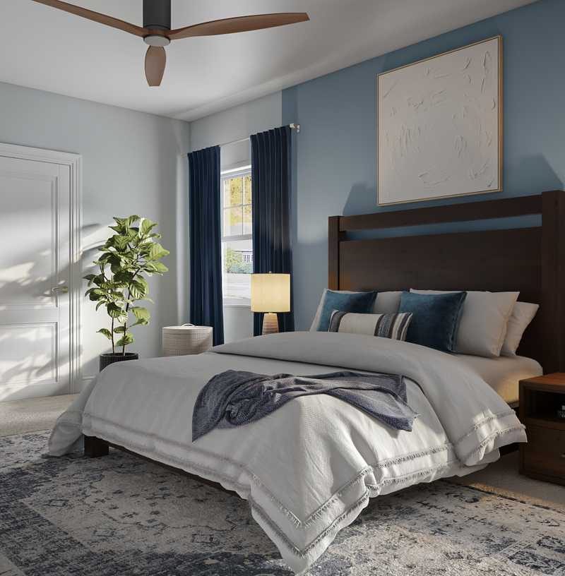 Modern, Bohemian, Midcentury Modern Bedroom Design by Havenly Interior Designer Briana