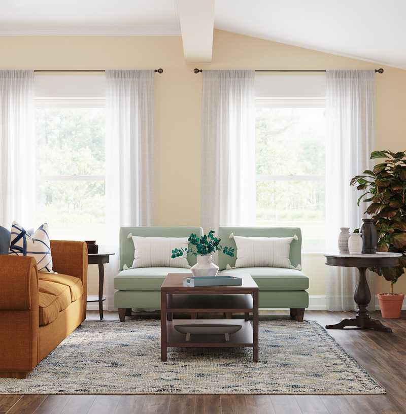 Modern, Classic, Glam Living Room Design by Havenly Interior Designer Catalina