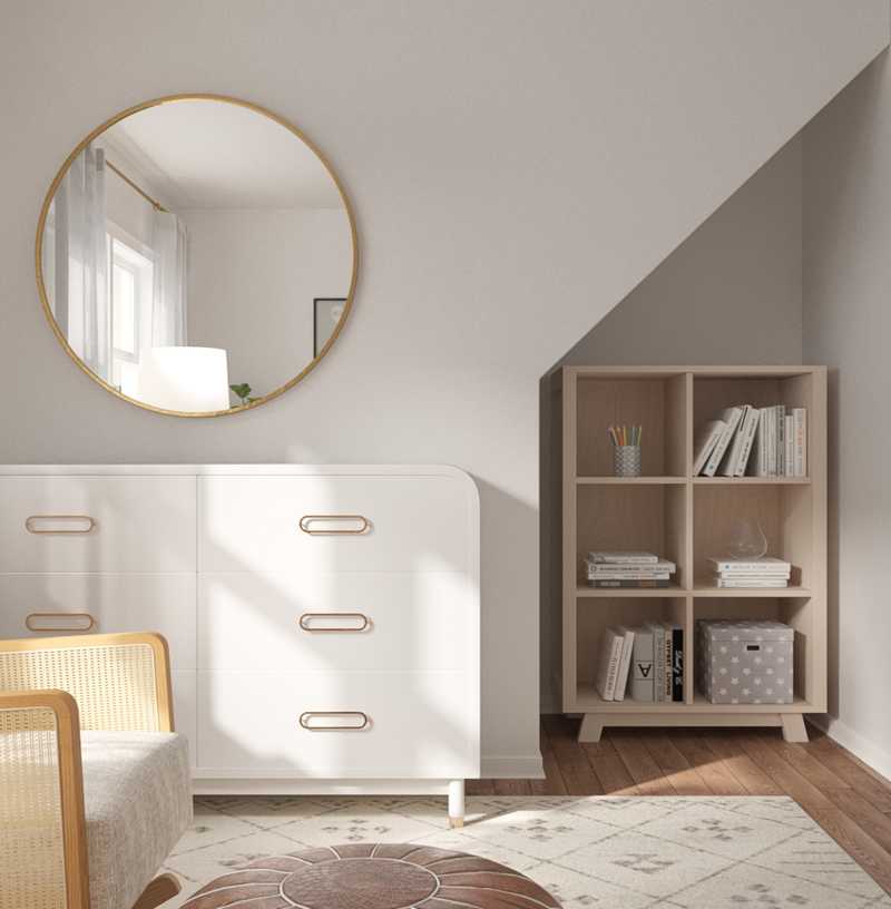 Contemporary, Glam, Scandinavian Nursery Design by Havenly Interior Designer Ghianella