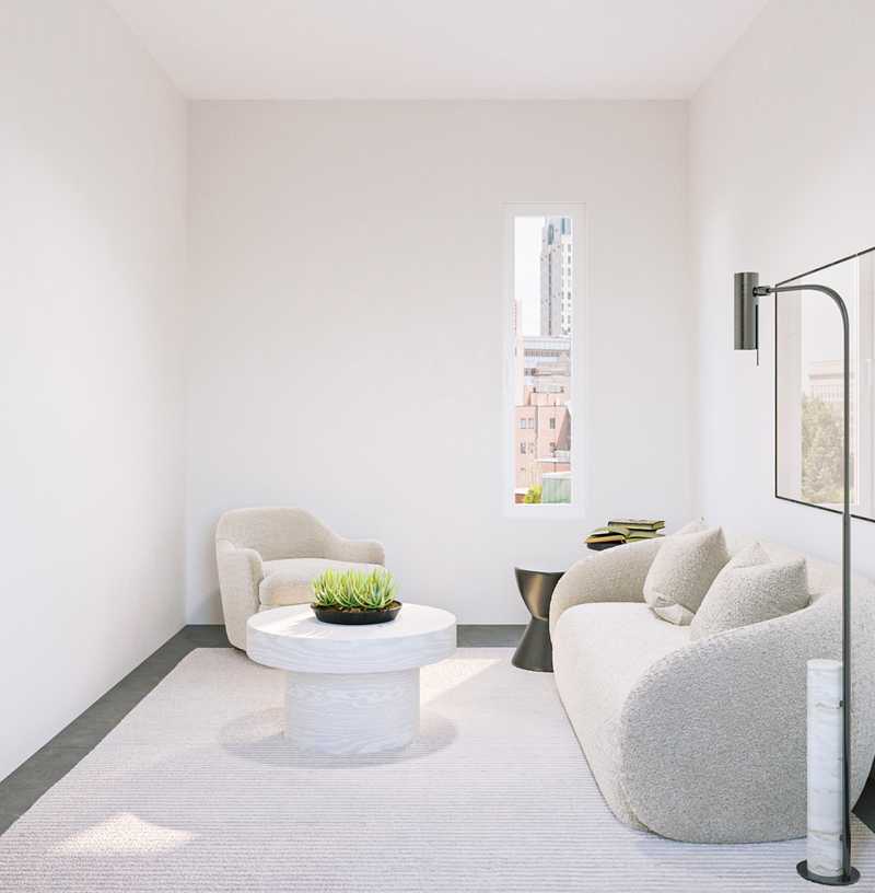 Modern, Minimal Living Room Design by Havenly Interior Designer Juliana