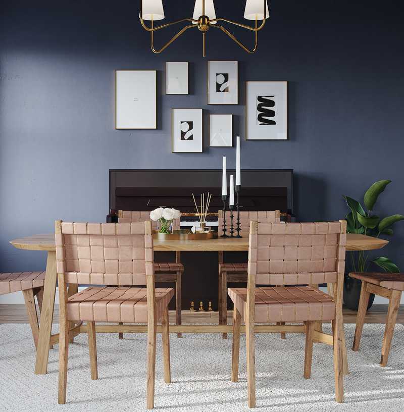 Bohemian, Global Dining Room Design by Havenly Interior Designer Kaylee