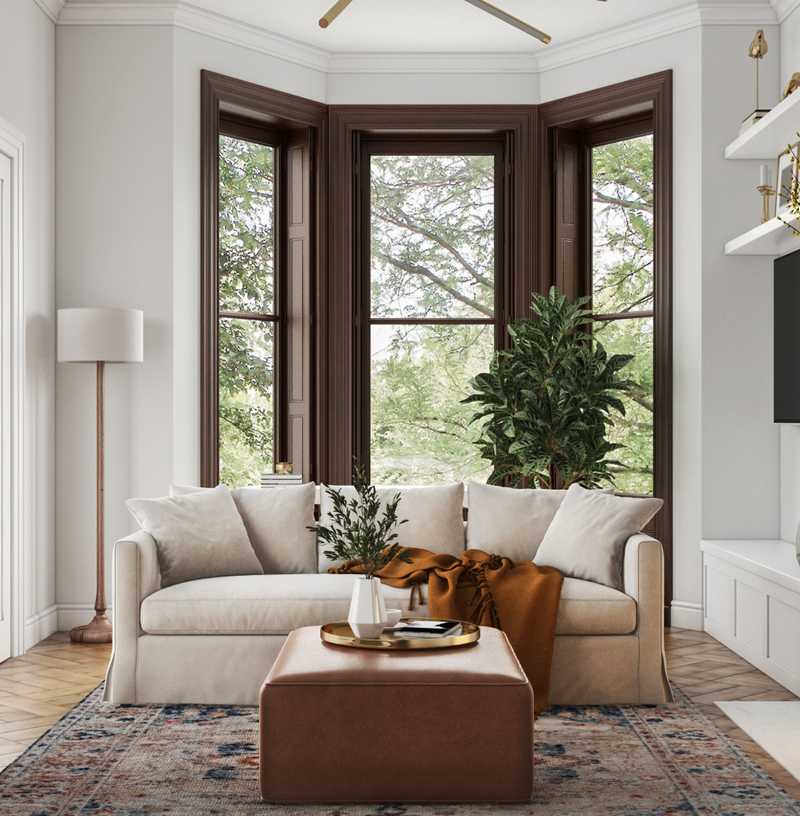 Classic Contemporary Living Room Design by Havenly Interior Designer Xiomara