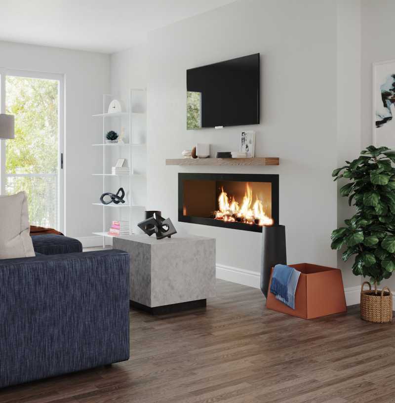 Contemporary, Modern, Transitional Living Room Design by Havenly Interior Designer Sarah