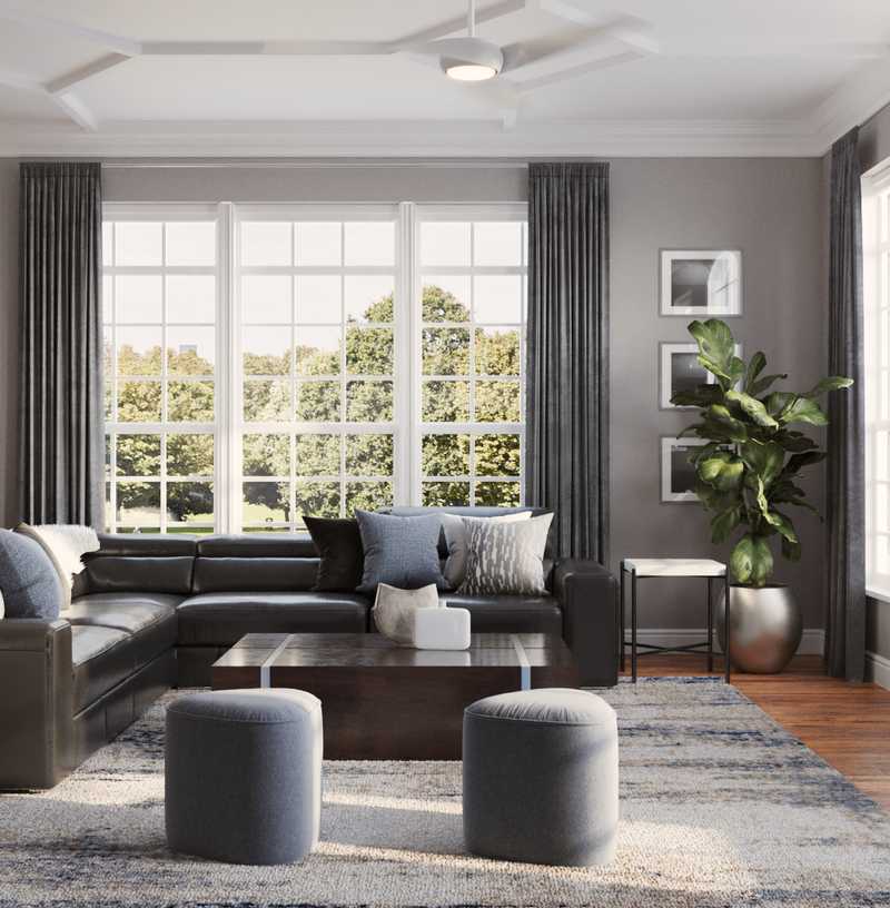 Contemporary, Modern, Minimal Living Room Design by Havenly Interior Designer Stacy